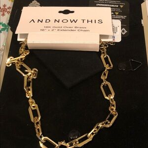 And Now This Gold Link Necklace